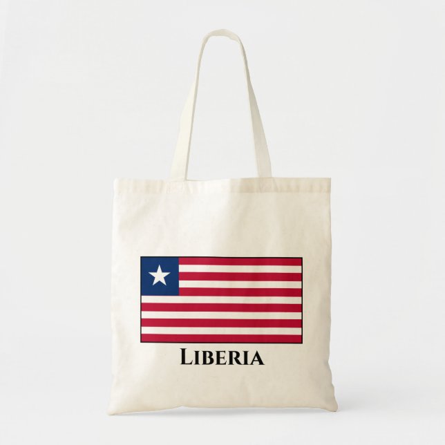 Tote Bag Drapeau du Libéria (Devant)