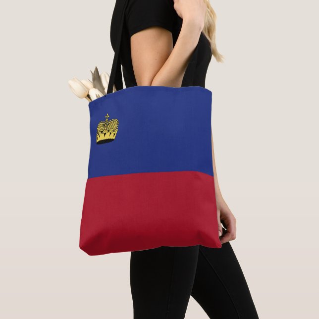Tote Bag Drapeau du Liechtenstein (De près)