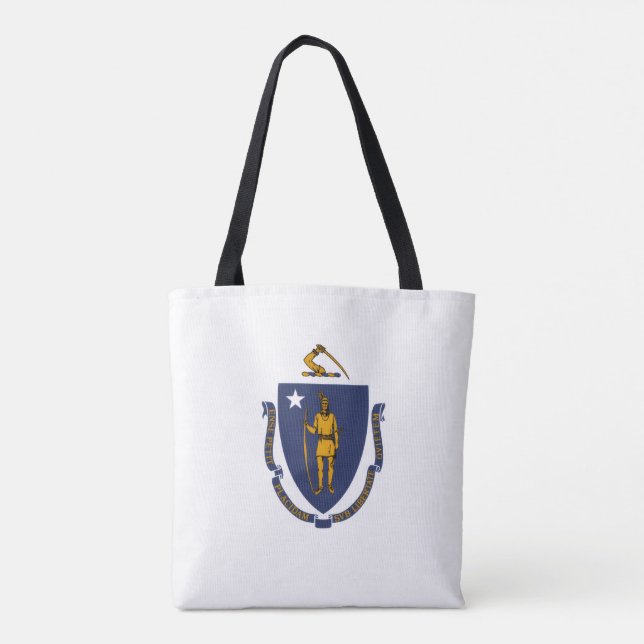 Tote Bag Drapeau du Massachusetts (Dos)