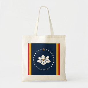 Tote Bag Drapeau du Mississippi - Nouveau Drapeau de Magnol
