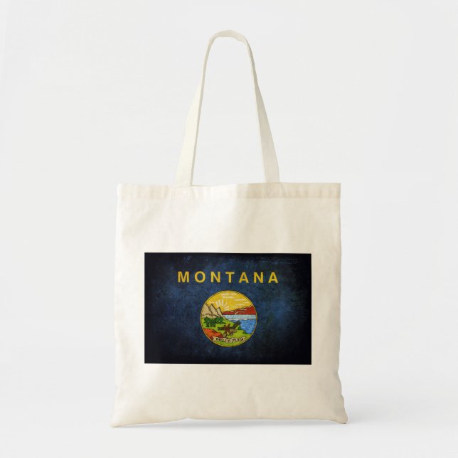Tote Bag Drapeau du Montana (Devant)