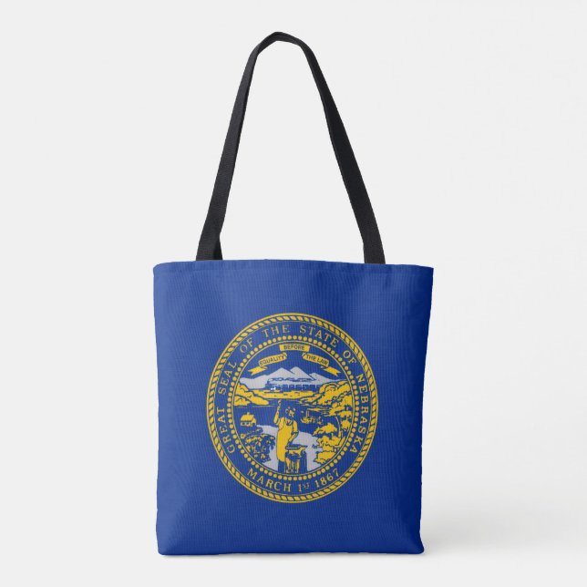 Tote Bag Drapeau du Nebraska (Dos)