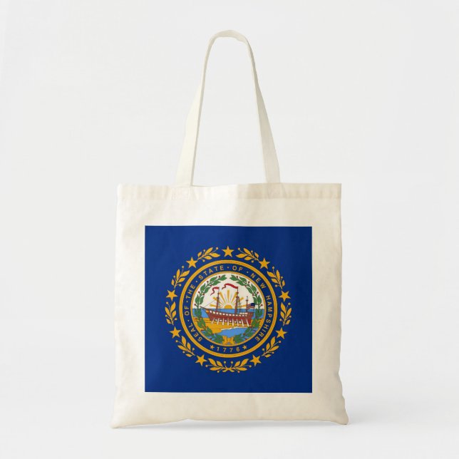 Tote Bag Drapeau du New Hampshire (Devant)