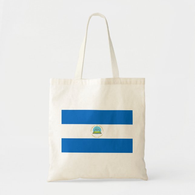 Tote Bag Drapeau du Nicaragua (Devant)