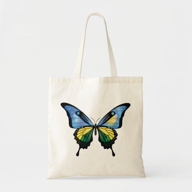 Tote Bag Drapeau du papillon d'hirondelle du Rwanda (Devant)
