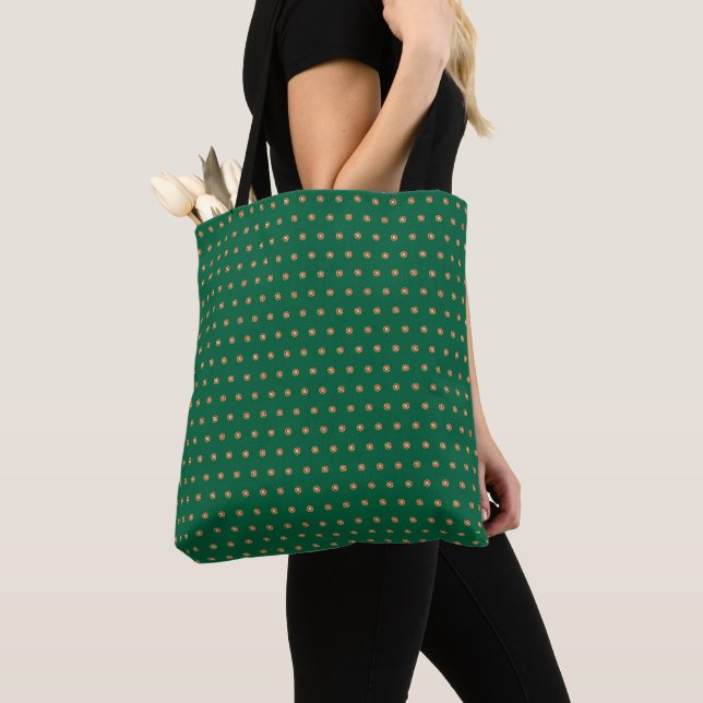 Tote Bag Drapeau du Portugal motif pointillé (De près)
