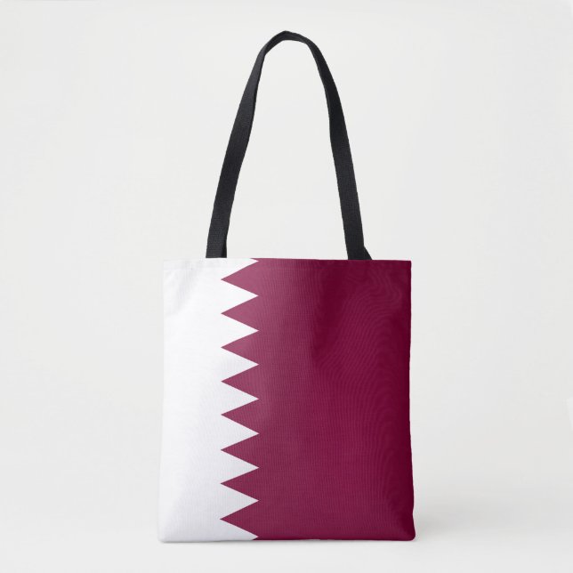 Tote Bag Drapeau du Qatar cool (Devant)