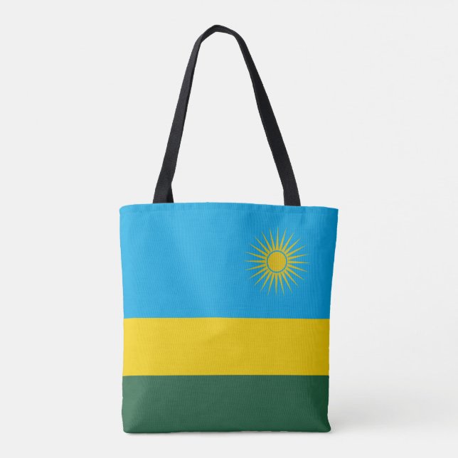Tote Bag Drapeau du Rwanda (Dos)