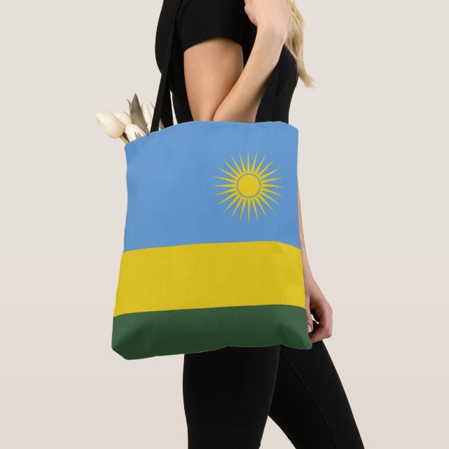 Tote Bag Drapeau du Rwanda (De près)