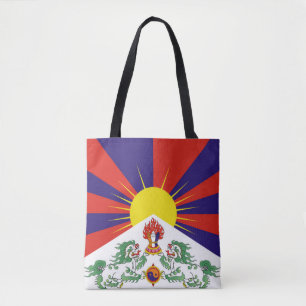 Tote Bag Drapeau du Tibet libre