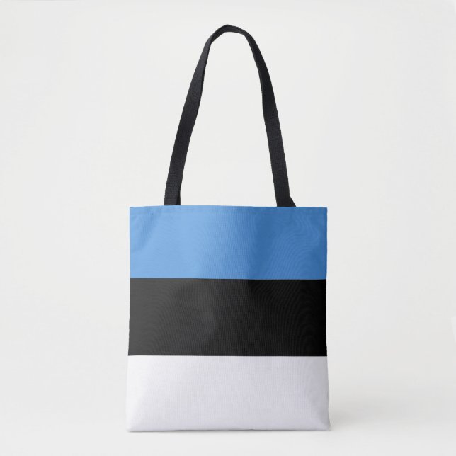 Tote Bag Drapeau estonien (Devant)