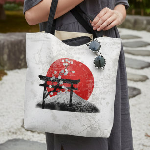 Tote Bag Drapeau et symboles du Japon ID153