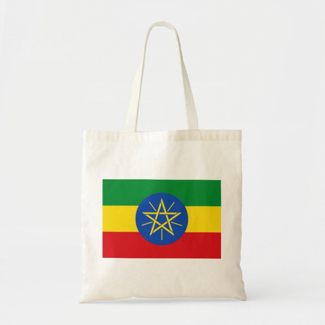 Tote Bag Drapeau Éthiopie (Devant)