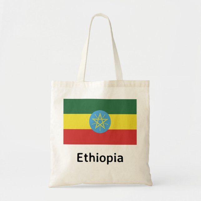 Tote Bag Drapeau Éthiopie (Devant)