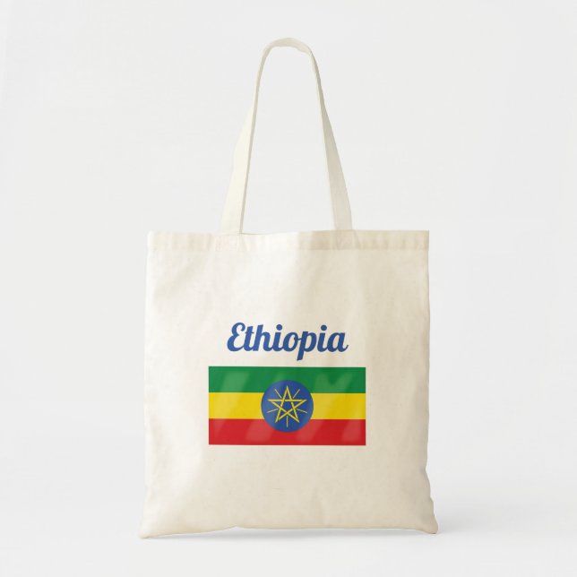 Tote Bag Drapeau Éthiopie (Devant)