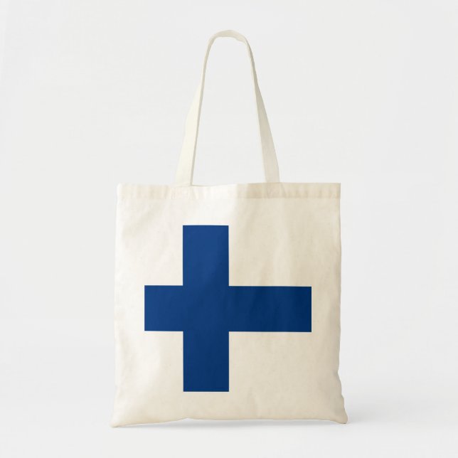 Tote Bag Drapeau Finlande (Devant)