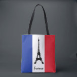 Tote Bag Drapeau français et Tour Eiffel - France/fans spor<br><div class="desc">Sacs fourre-tout/Sacs d'achat: France et Tour Eiffel - J'aime mon pays et le drapeau français,  patriotes de voyage/fans sportifs</div>