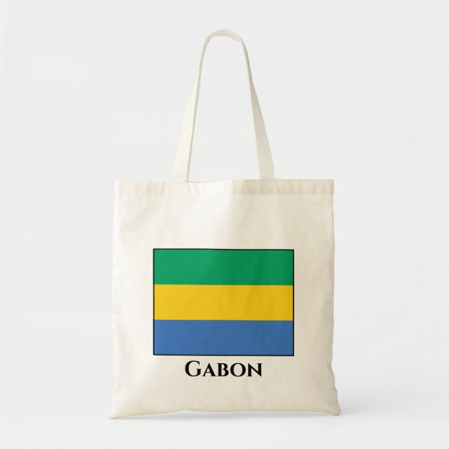 Tote Bag Drapeau Gabon (Devant)