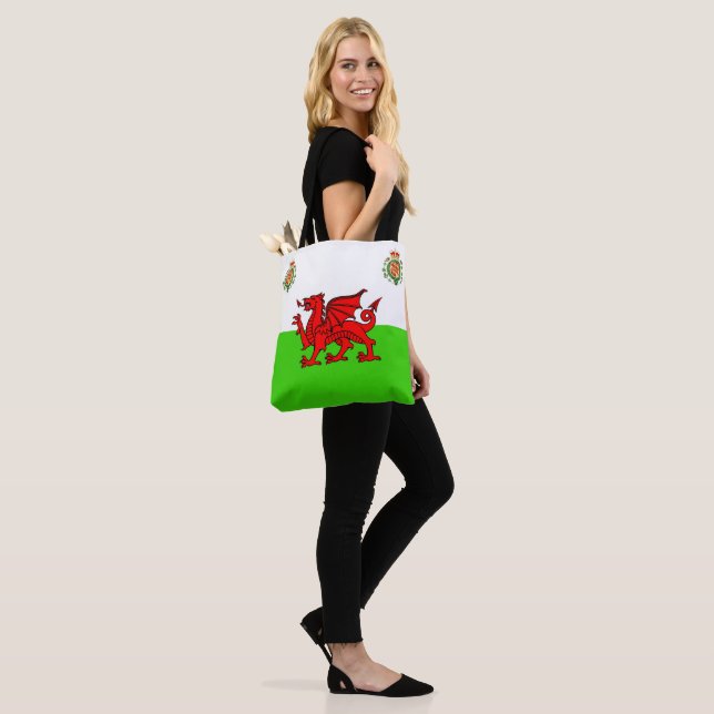 Tote Bag Drapeau gallois (Sur le modèle)