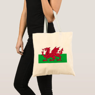 Tote Bag Drapeau gallois (Pays de Galles) (Dragon gallois)