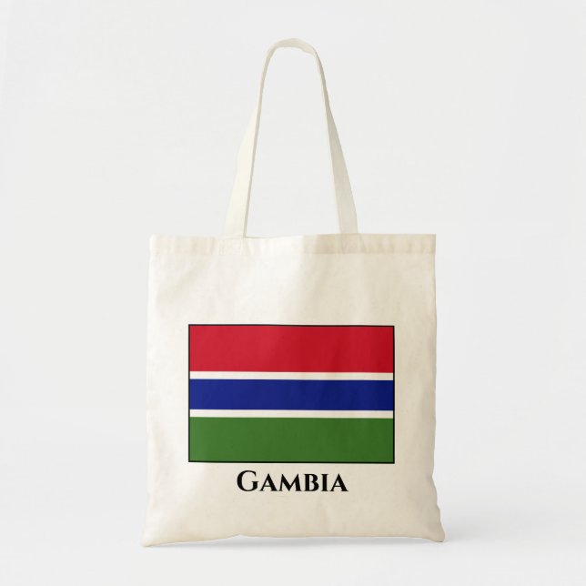 Tote Bag Drapeau Gambie (Devant)