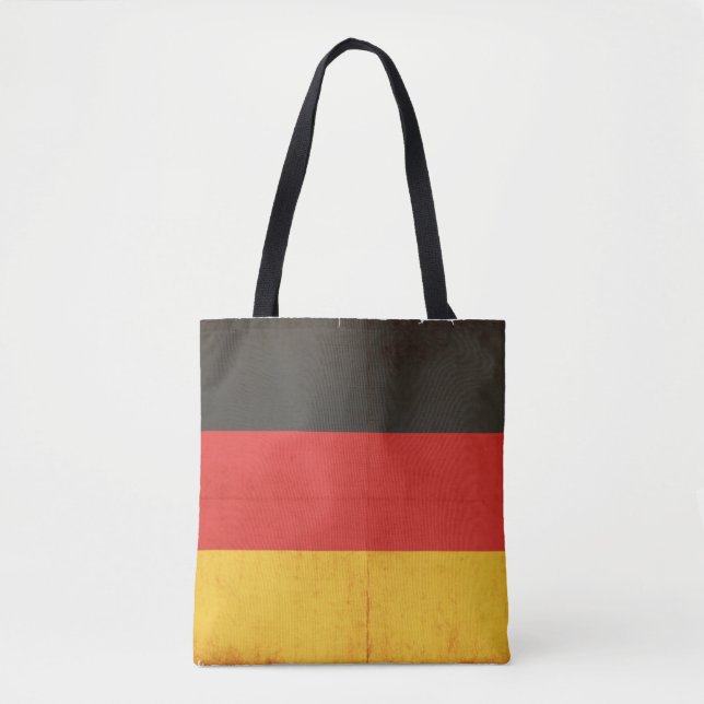 Tote Bag Drapeau grunge de l'Allemagne (Devant)