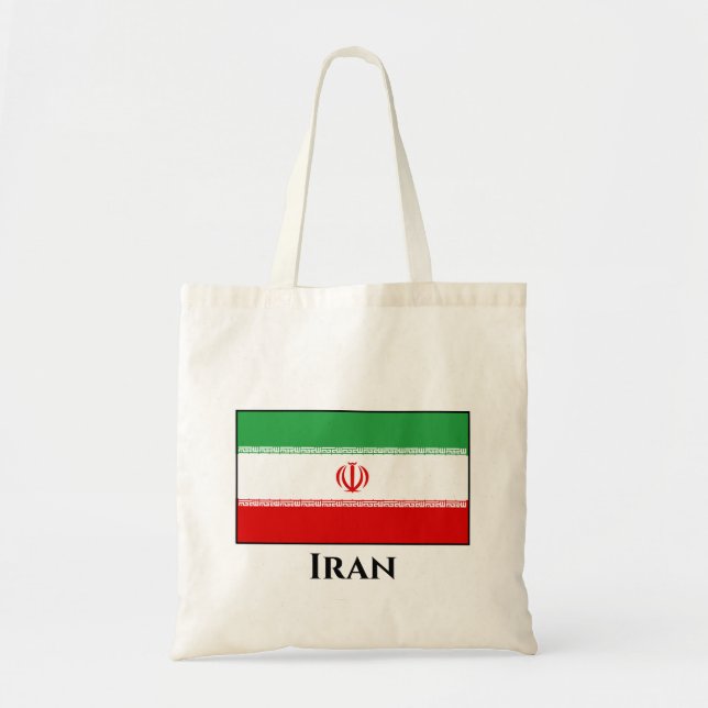 Tote Bag Drapeau Iran (Iran) (Devant)