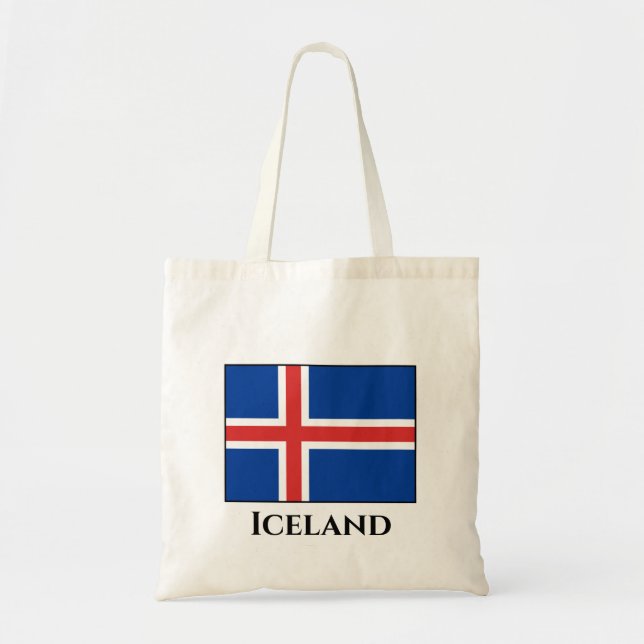Tote Bag Drapeau islandais (Devant)