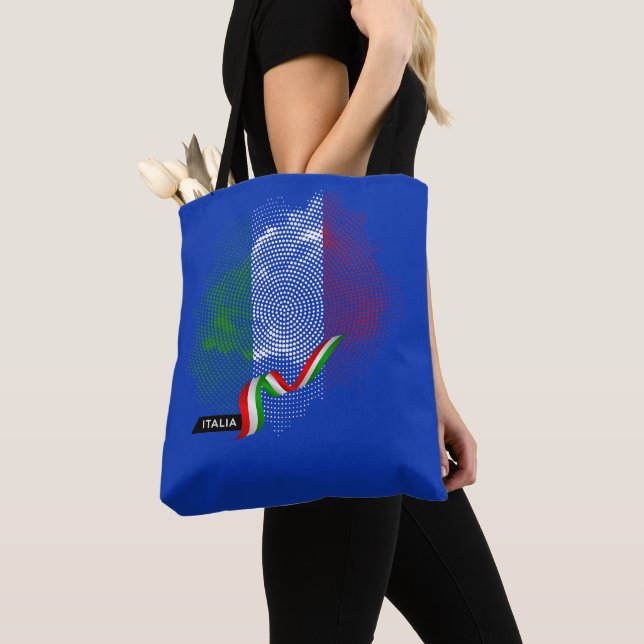 Tote Bag Drapeau italien (De près)