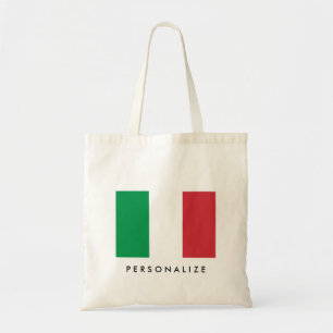Tote Bag Drapeau italien Italie toile personnalisée