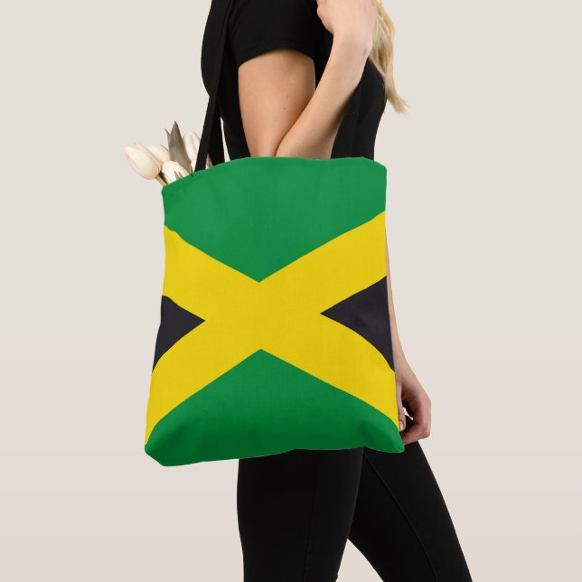 Tote Bag Drapeau jamaïcain (De près)