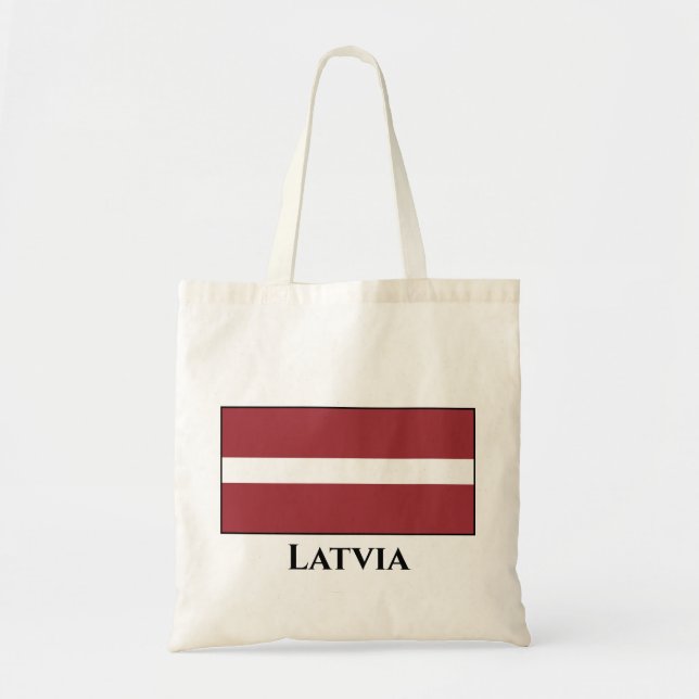 Tote Bag Drapeau letton (letton) (Devant)