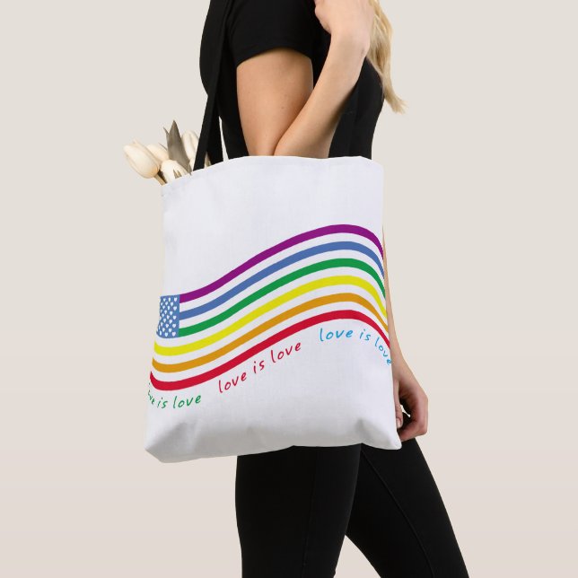 Tote Bag Drapeau LGBT (De près)