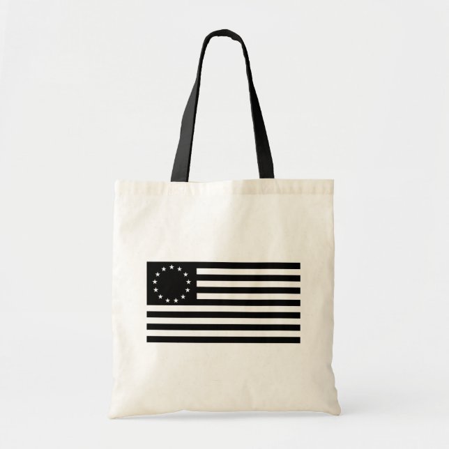 Tote Bag Drapeau Manga, Betsy Ross ou Drapeau Cercle Améric (Devant)