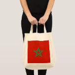Tote Bag drapeau marocain<br><div class="desc">Un cadeau idéal pour tous ceux qui sont patriotes de leur pays !</div>