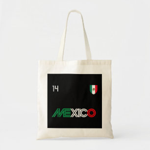 Tote Bag Drapeau mexicain de football rétro Viva Mexico