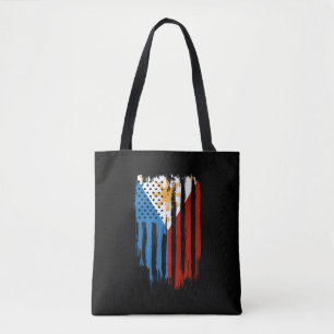 Tote Bag Drapeau mi-américain mi-philippin Philippines