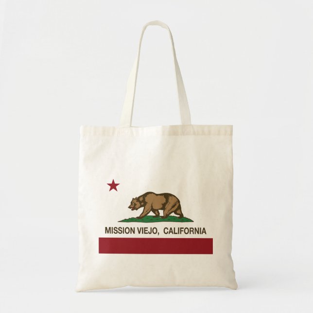 Tote Bag Drapeau Mission Viejo d'état de la Californie (Devant)