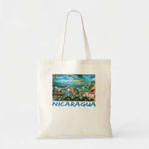 Tote Bag Drapeau Nicaragua Artesania Amérique centrale