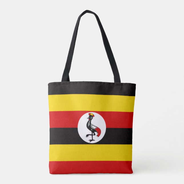 Tote Bag Drapeau ougandais, Drapeau de l'Ouganda (Dos)