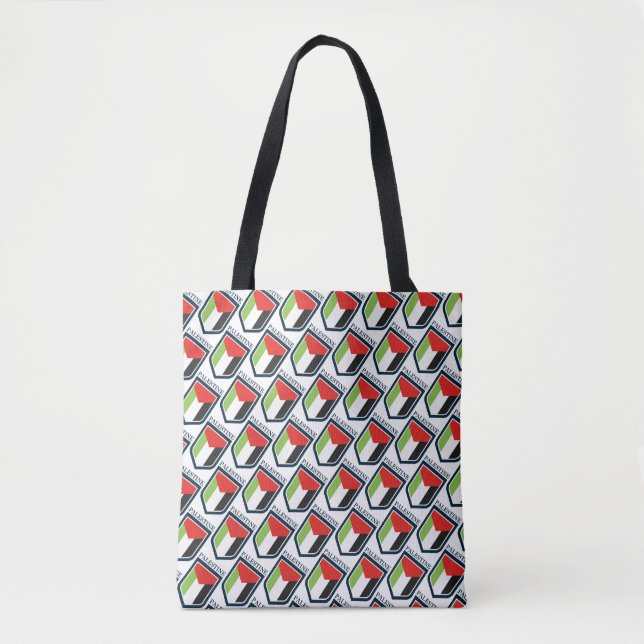 Tote Bag Drapeau palestinien (Devant)