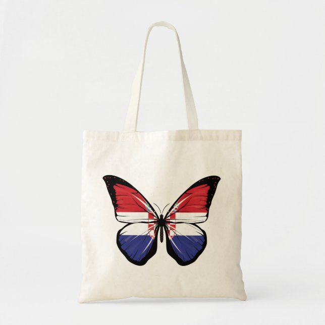 Tote Bag Drapeau papillon de Croatie (Devant)