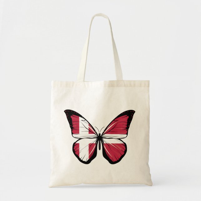 Tote Bag Drapeau papillon du Danemark (Devant)