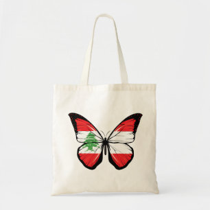 Tote Bag Drapeau papillon libanais