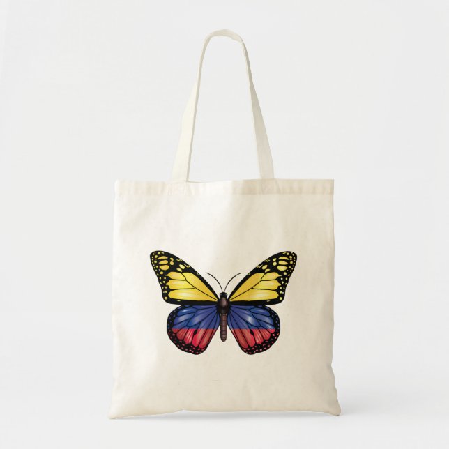 Tote Bag Drapeau Papillon Monarque Colombie (Devant)