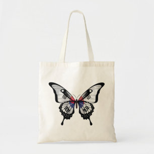 Tote Bag Drapeau papillon noir coréen
