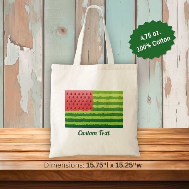 Tote Bag Drapeau Pastèque (Créateur téléchargé)
