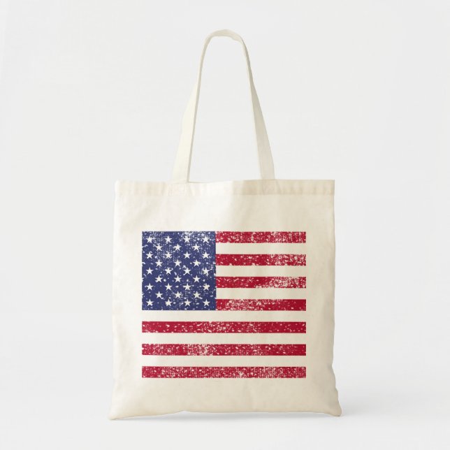 Tote Bag Drapeau patriotique 4 juillet américain (Devant)