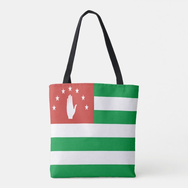 Tote Bag Drapeau patriotique d'Abkhazie (Dos)