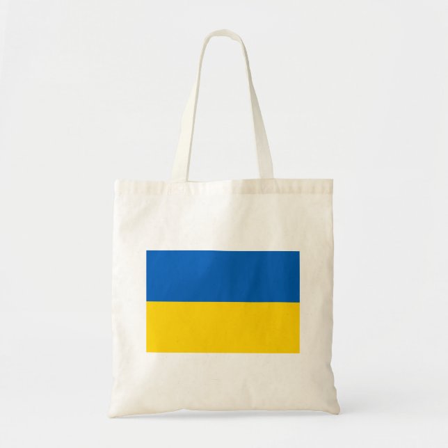 Tote Bag Drapeau patriotique de l'Ukraine (Devant)
